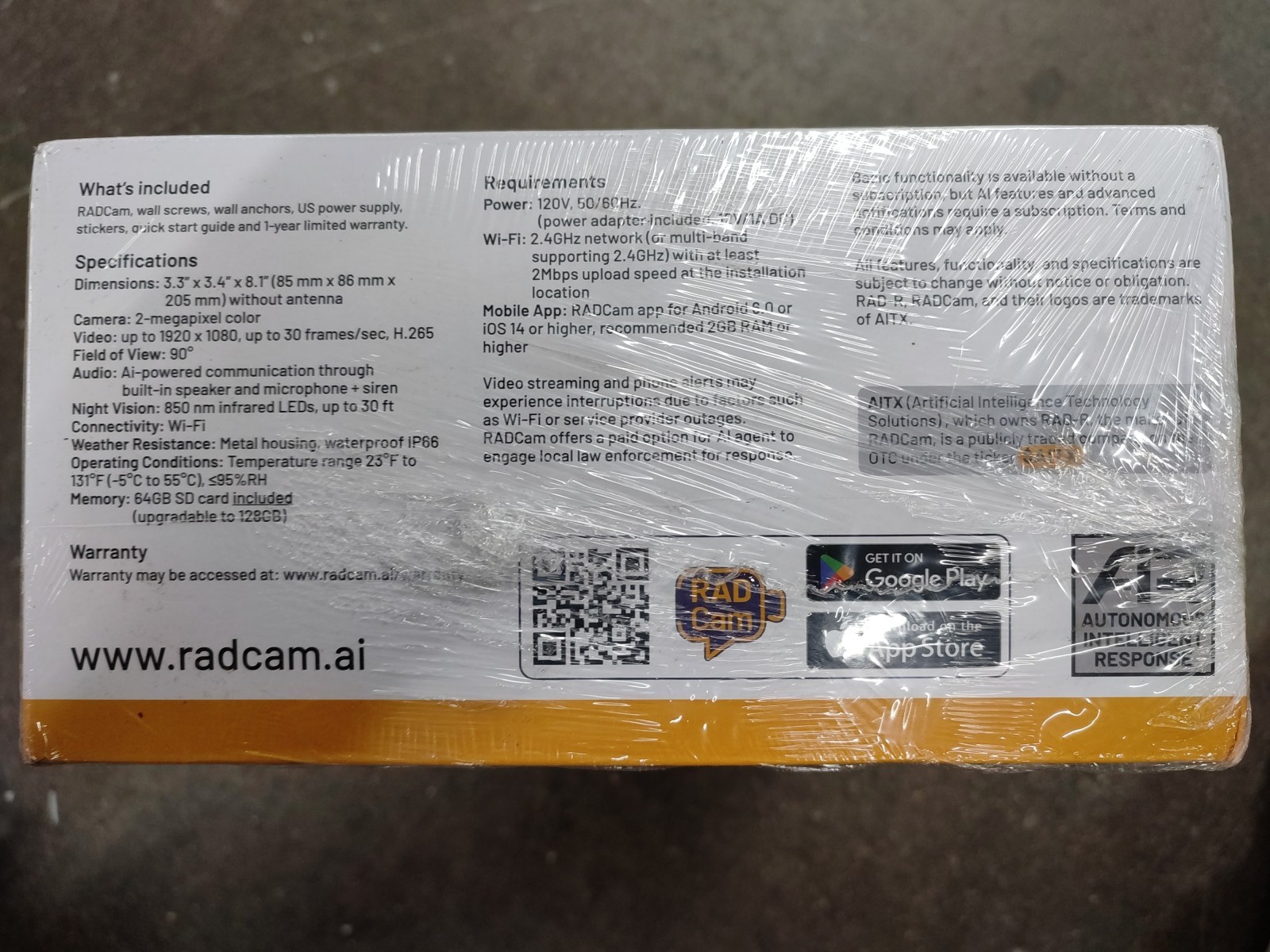 RADCam World’s First Talking AI Home Camera System | Smart Security System 3pack