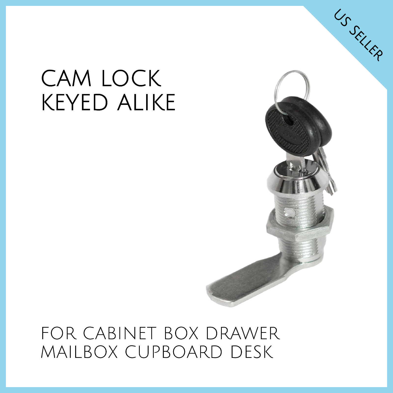 CAM LOCK KEYED ALIKE. 30 mm shaft. Part # 050.30.01.50