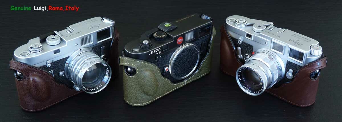 LUIGI NEW BASIC PLUS CASE,BUMP MODEL+STRAP for LEICA M6-MP-M2-M3-M4-M7,M-A,DHL