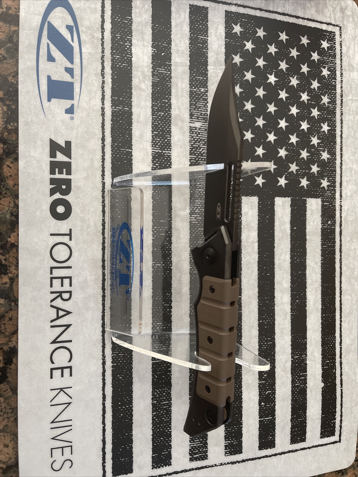 Zero Tolerance ZT Knives 0223 Brown G10 CPM-20CV Tim Galyean Authorized Dealer