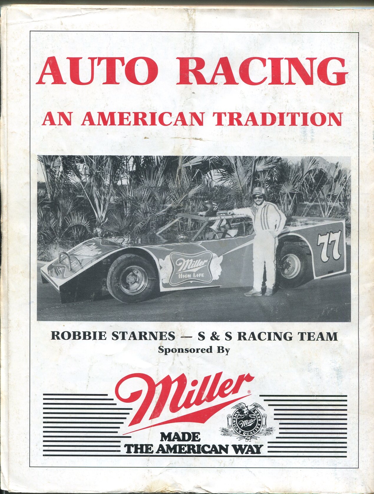 Battleground Speedway 5/4/1985-Texas Super Sprinter Assn.race program-pics--VG