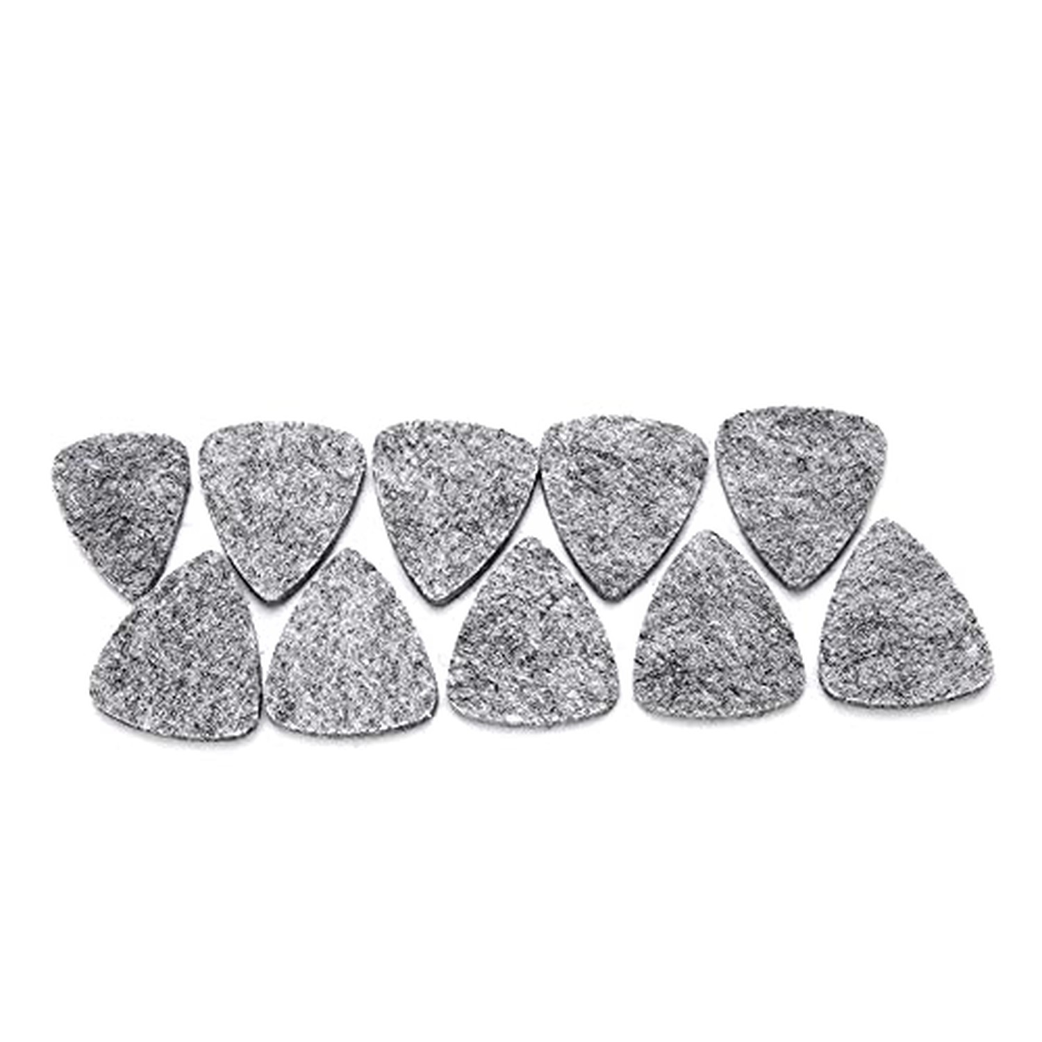 10 PCs Wool Felt Guitar Picks Ukulele Picks Plectrums with Solid Leather Thin...