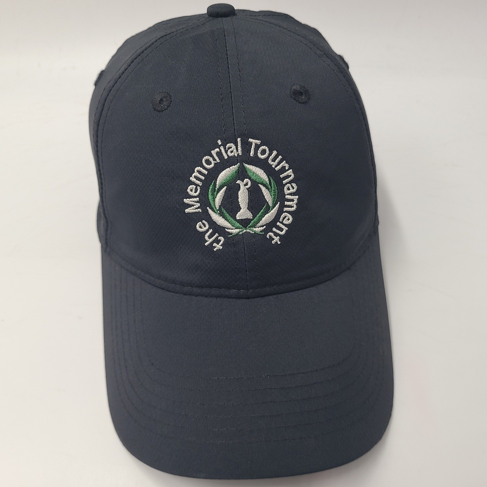 The Memorial Tournament Hat Adjustable (Fits Small) Ahead Black Golf Casual Men