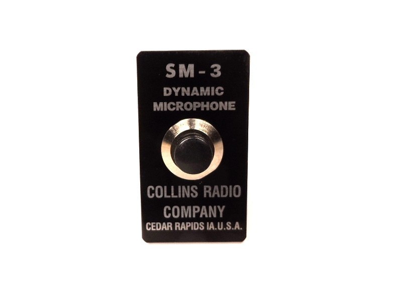 Collins SM-3 Microphone Switch Kit with Original Face Plate NEW!