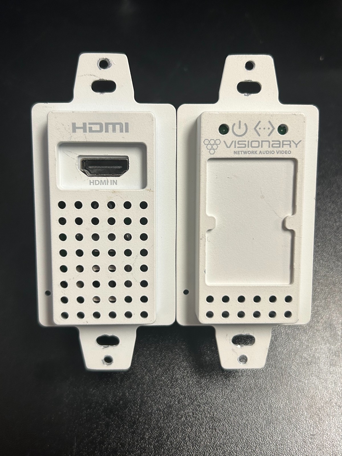 Visionary E5-WP-H 4K60 HDMI Wall Plate A/V over IP Transmitter w/ LAN #95
