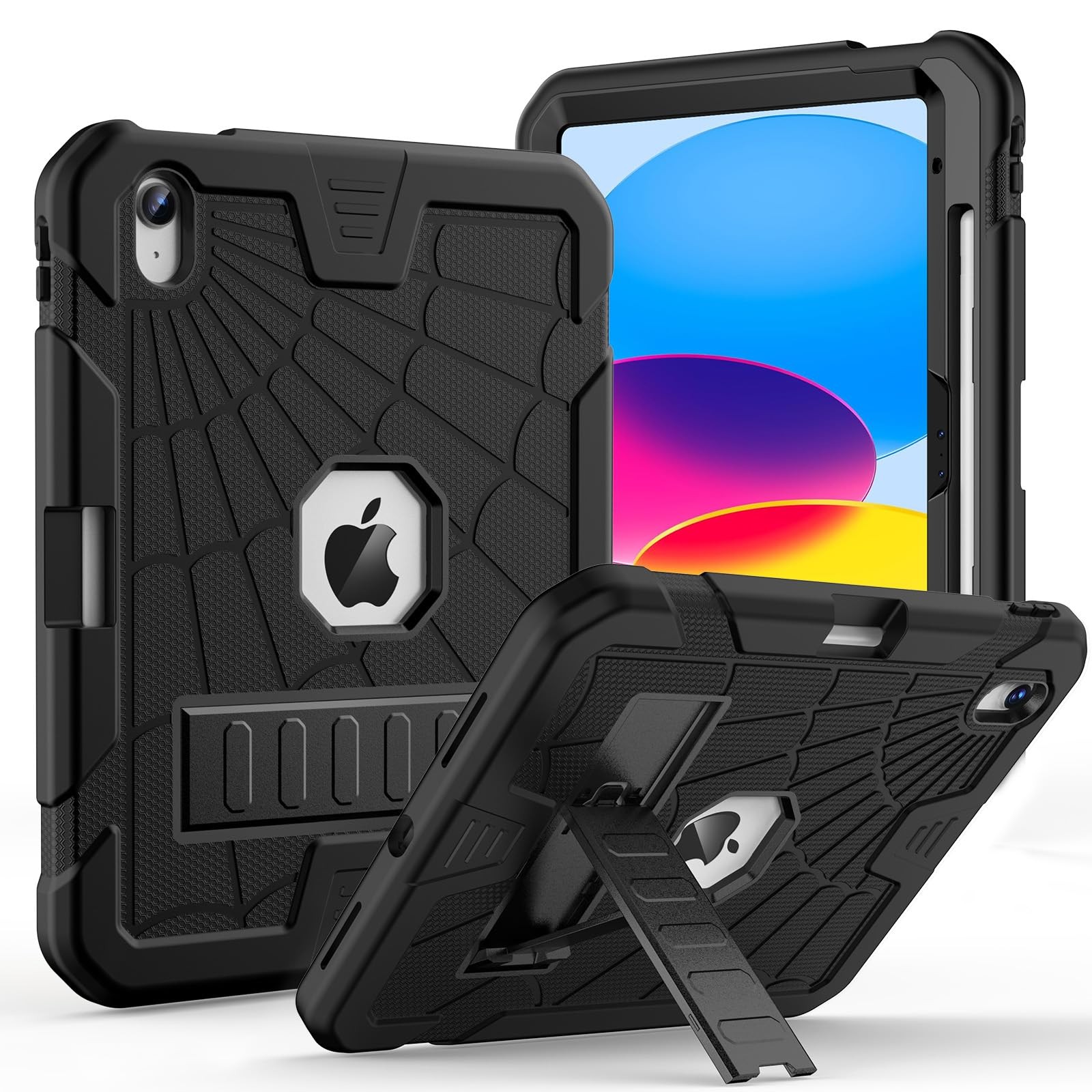 For iPad (A16) 11th Gen 11" 2025 Case w/ Heavy Duty Mil-Grade Protective Cover