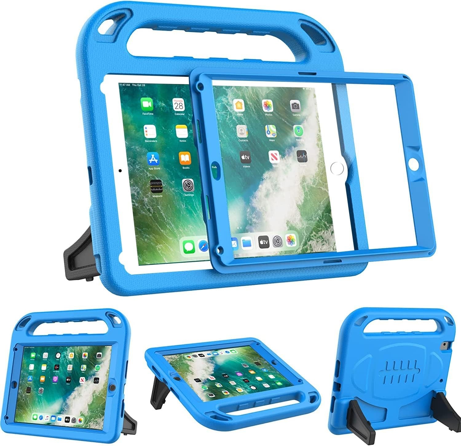 Funda Infantil Antigolpes para iPad 5/6 Gen con Protector de Pantalla
