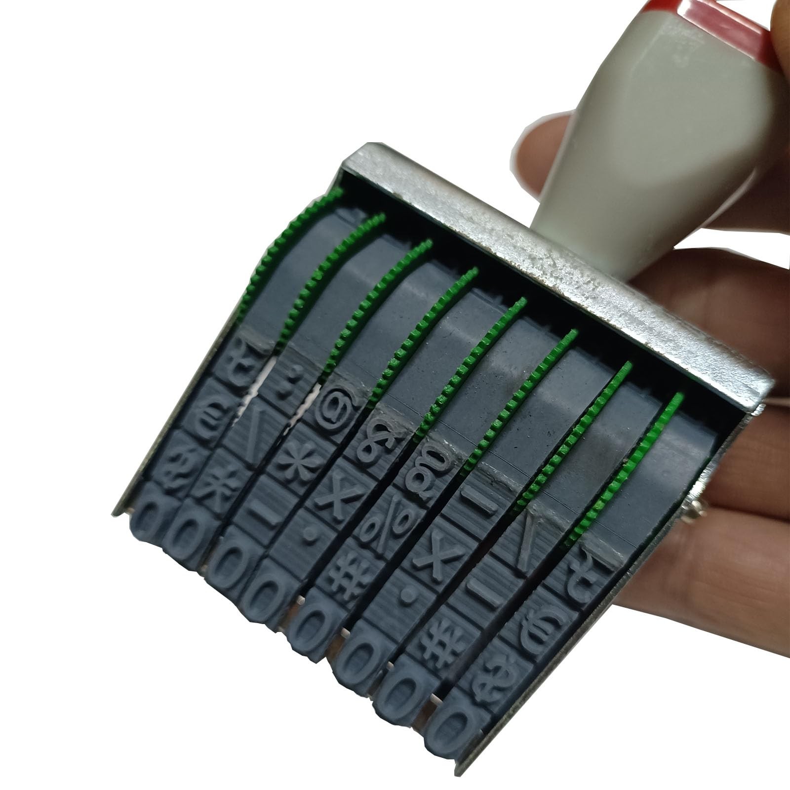 Adjustable Numbers Stamp - Customizable 0-9 Numbers & Symbols, numbering Tool...