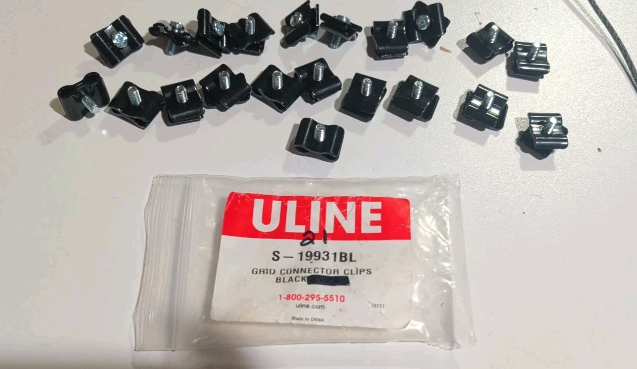 Gridwall Joining Connectors - Black Grid Panel 21 Joiner Clips