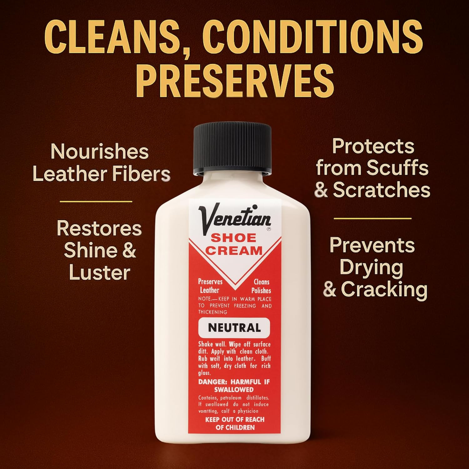 Shoe Cream, 3 Ounces, Neutral