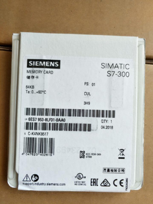 1PCS Siemens S7-300 Memory Card 6ES7953-8LF31-0AA0 64KB -New Free Shipping  *TT