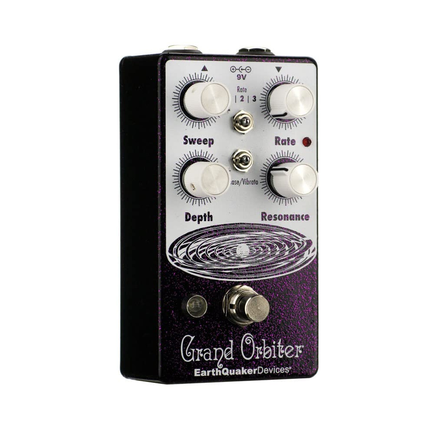 EarthQuaker Devices Grand Orbiter V3 Phase Machine, Purple Sparkle (Gear Hero...