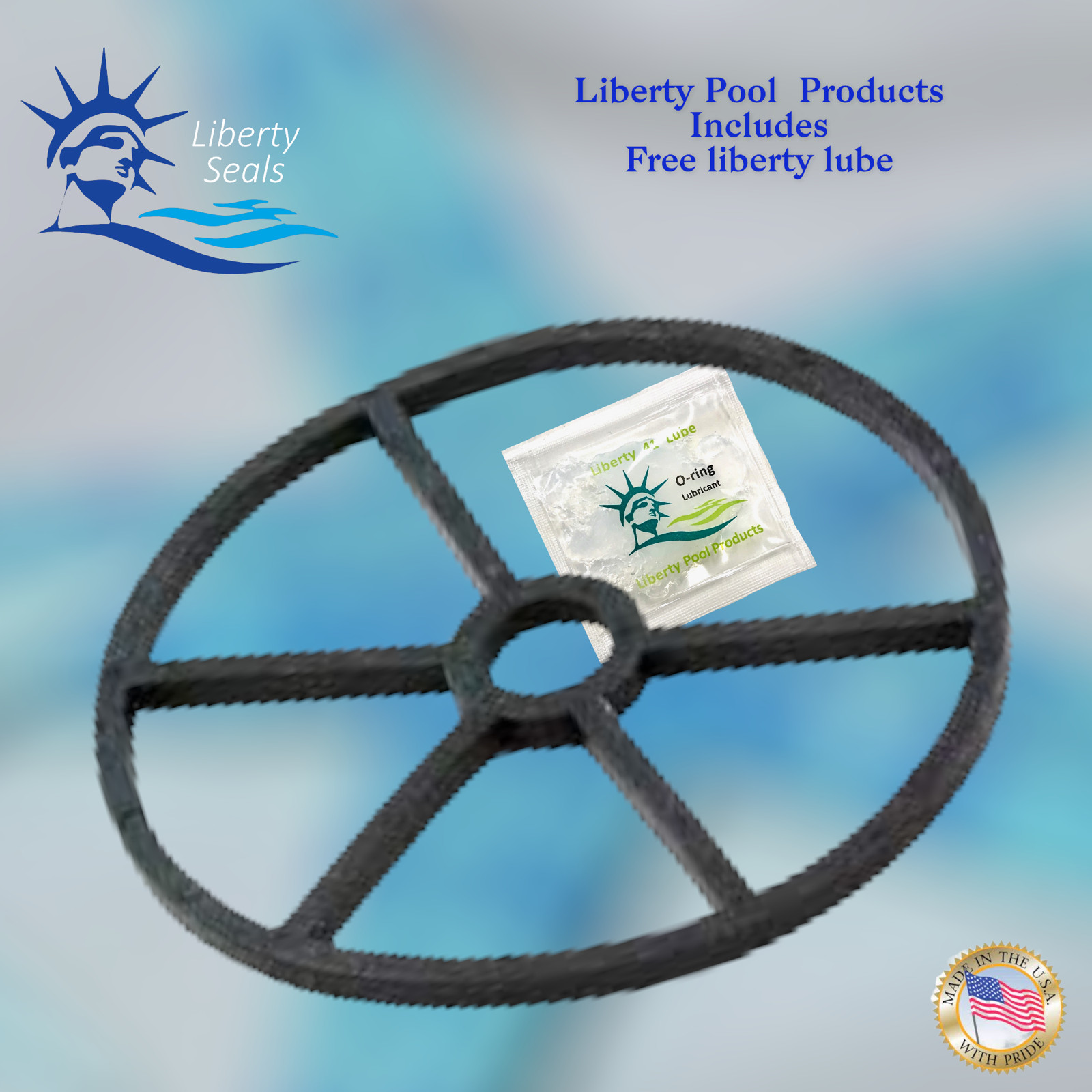 14971-SM10E12 Valve Gasket 5-3/16"OD, 5 Spokes, PTK4416 For Pentair + Lube
