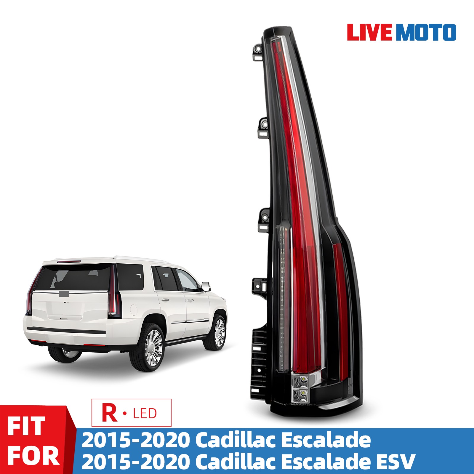 LED Tail Light For 2015-2020 Cadillac Escalade / Escalade ESV Right Passenger