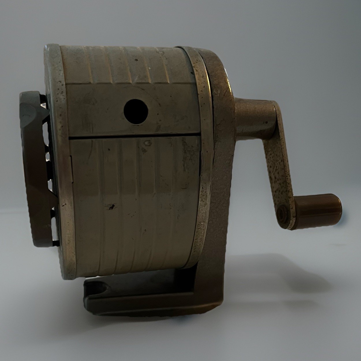 Vtg Apsco Pencil Sharpener Hand Crank/Dial For Sizes/Metal/From Old School