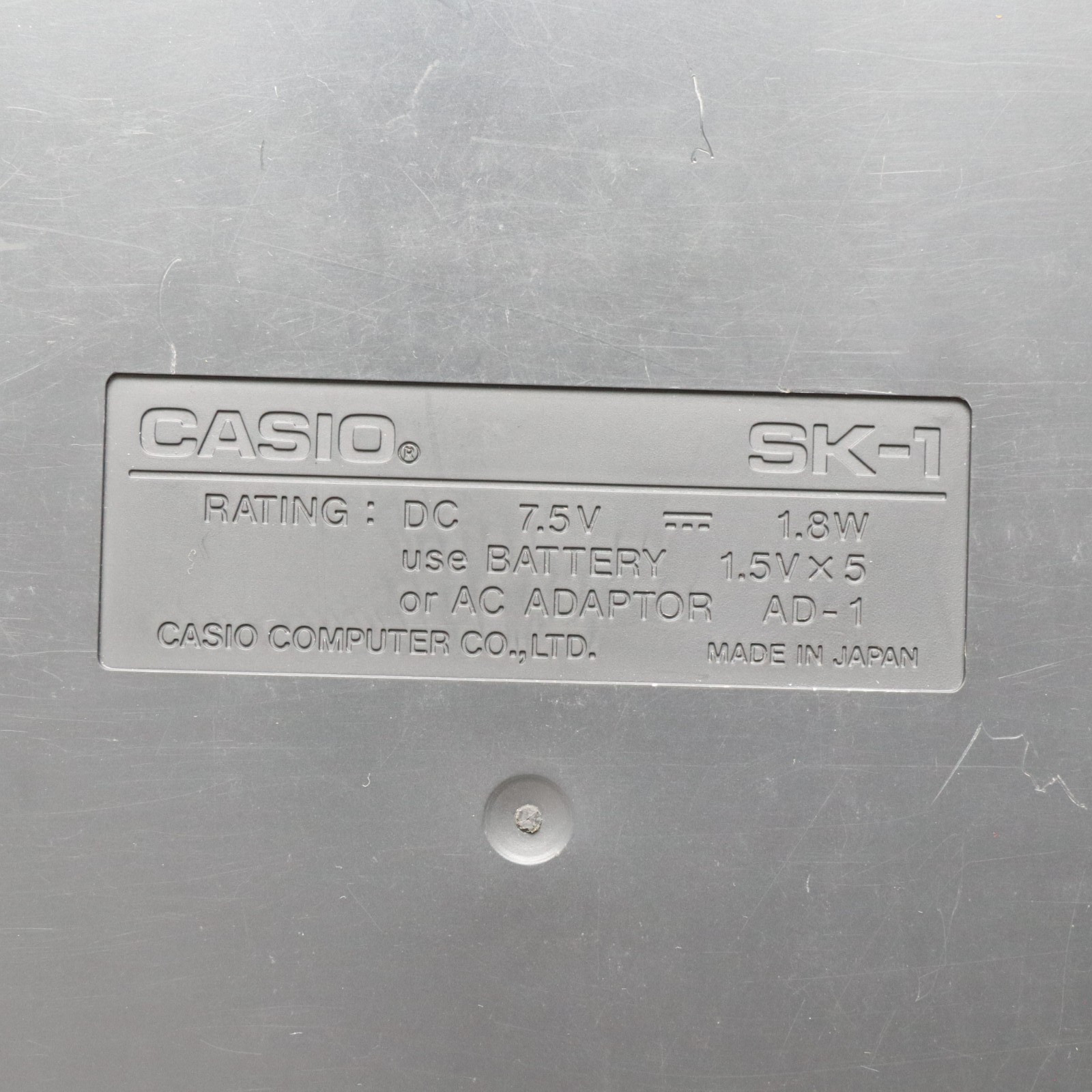 Casio SK-1 Portable 32-Key Sampling Keyboard Working Vintage