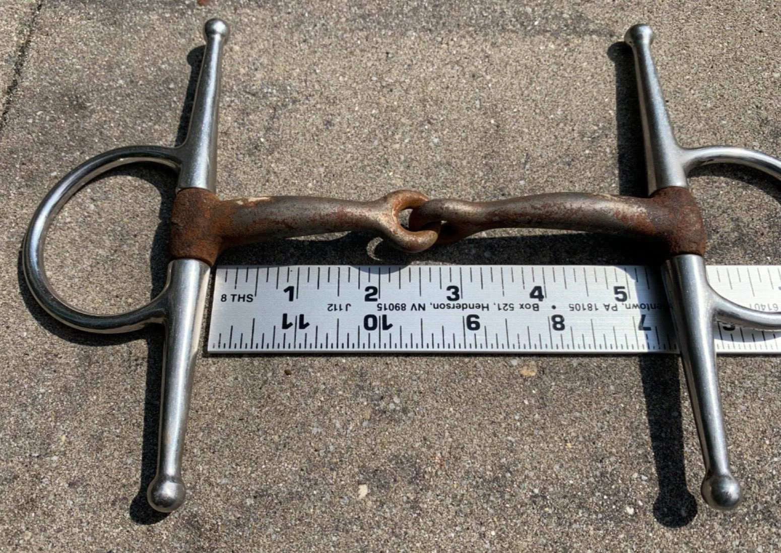 Full Cheek Snaffle 078 Bit, 5 1/4" Sweet Iron Mouth English Western Horse Bridle