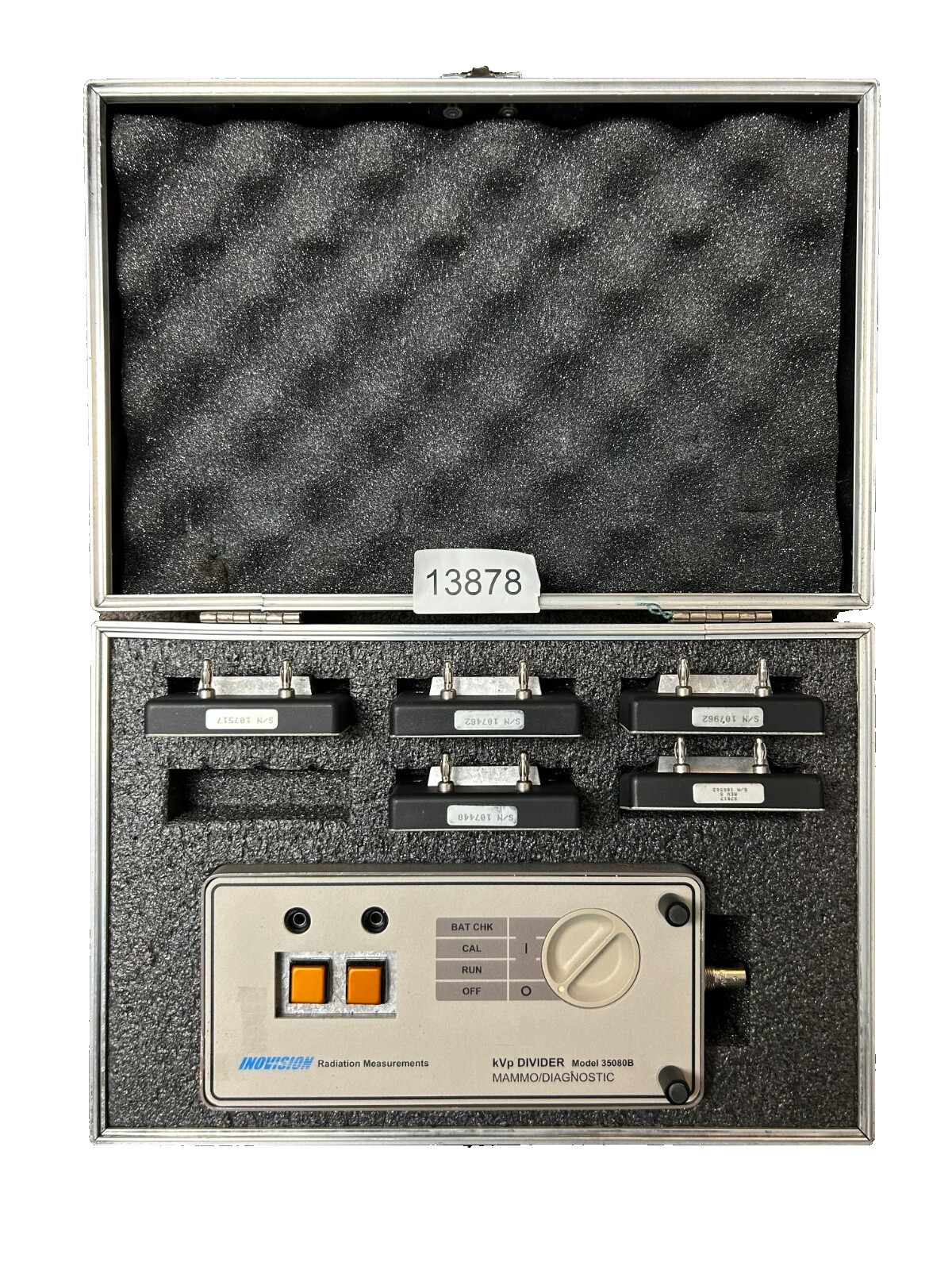 Inovision 35080B X-Ray Radiation Measurement Kit, Dosimeter, Divider, mAs Meter