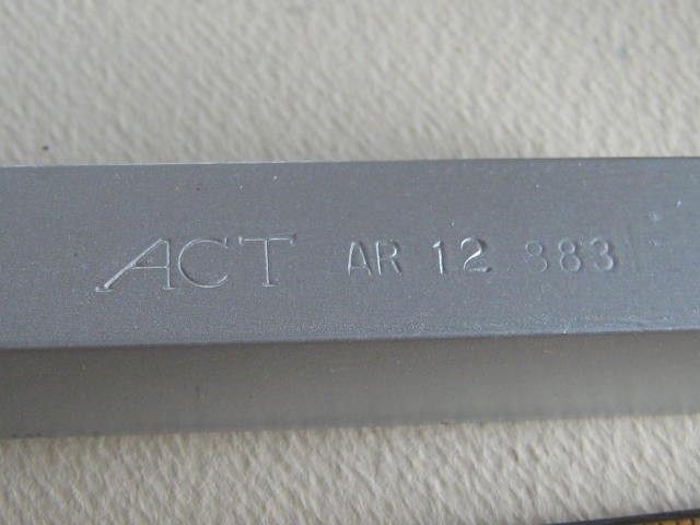 3/4 sq x 4-1/2  AR12 883 (pkg/3) ACT Brazed Carbide Tipped Tool Bit