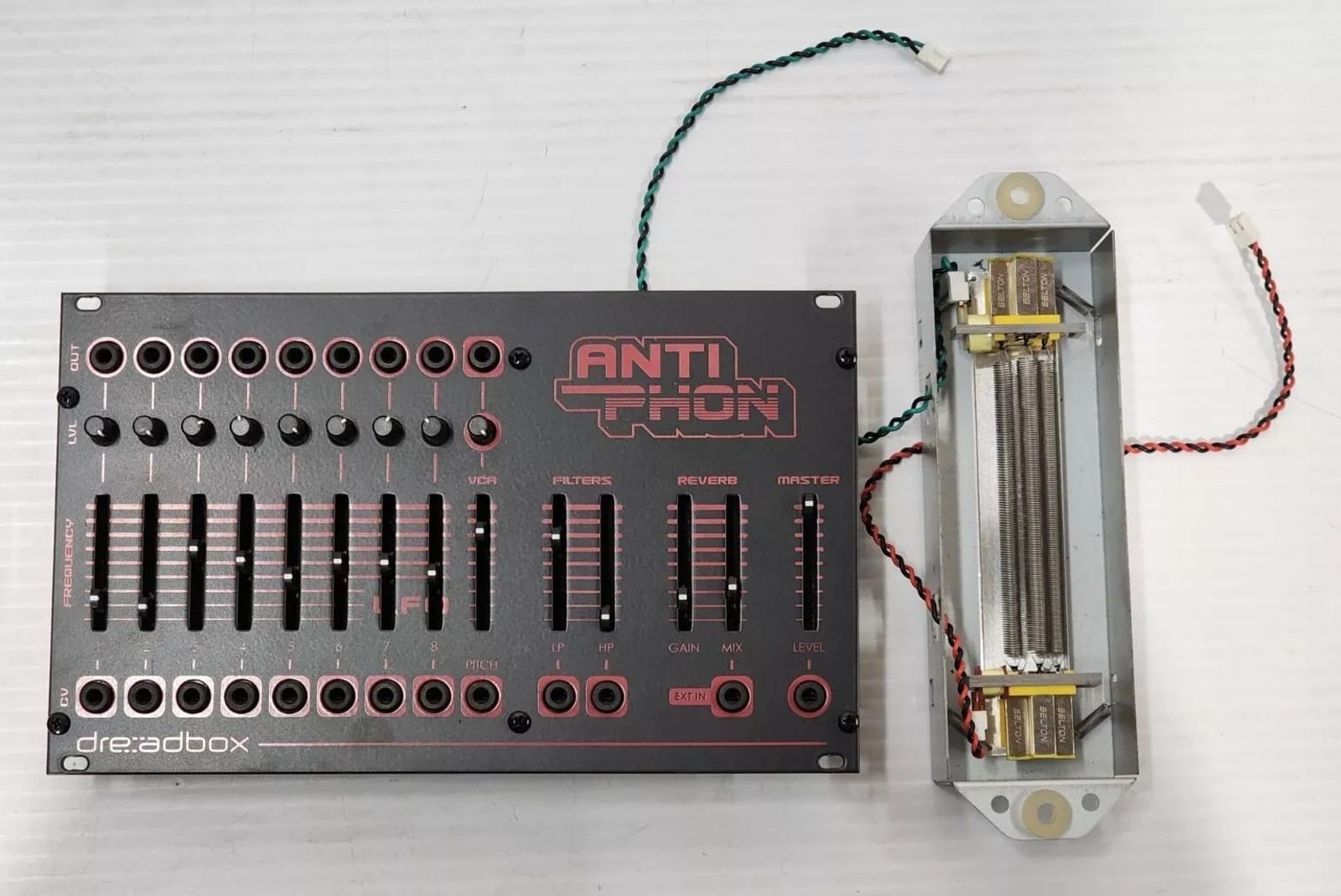 Dreadbox Antiphon Monophonic Analogue Synth Voice Eurorack Module Belton Reverb