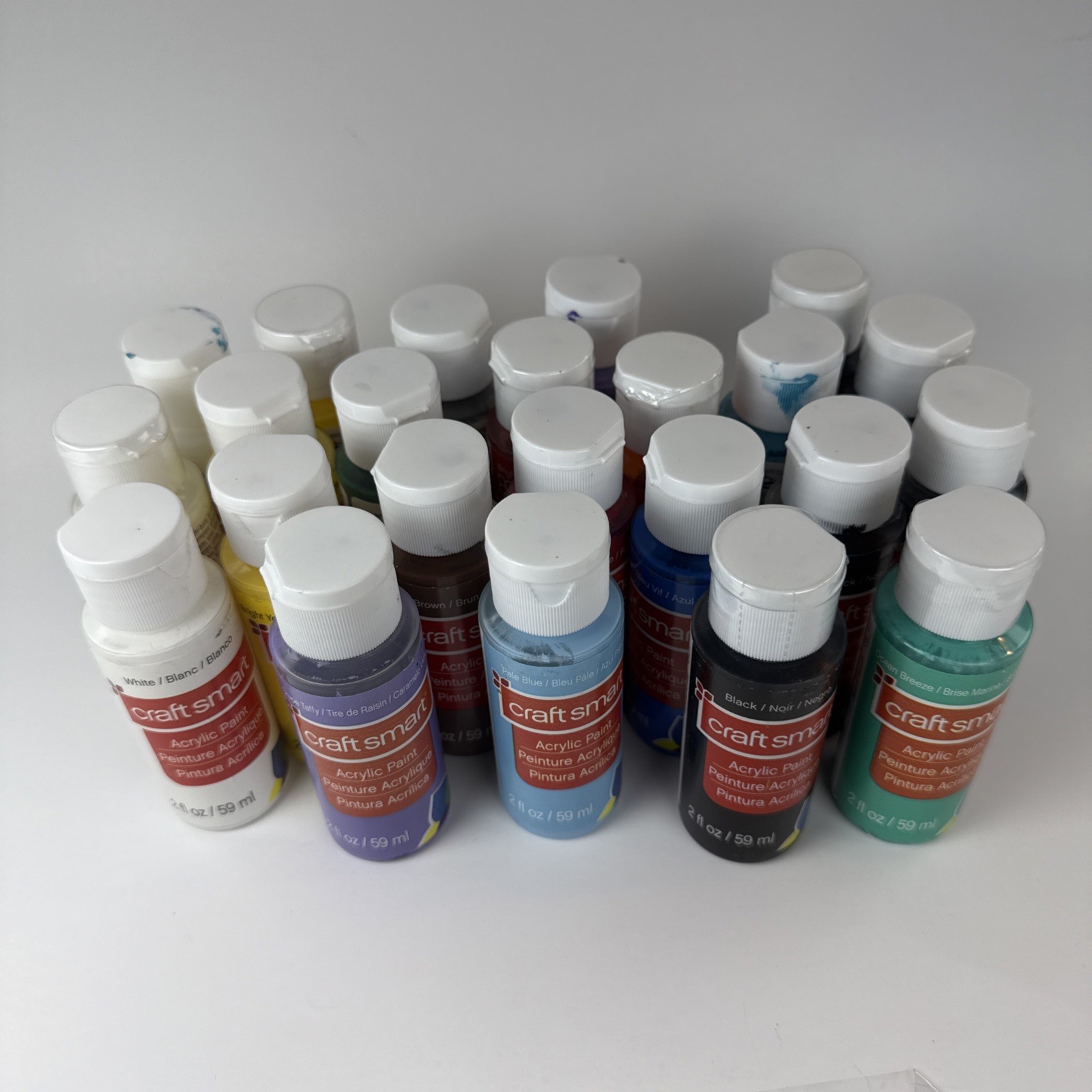 Acrylic Paints Craftsmart Craft Smart Mixed Colors Lot Of 23