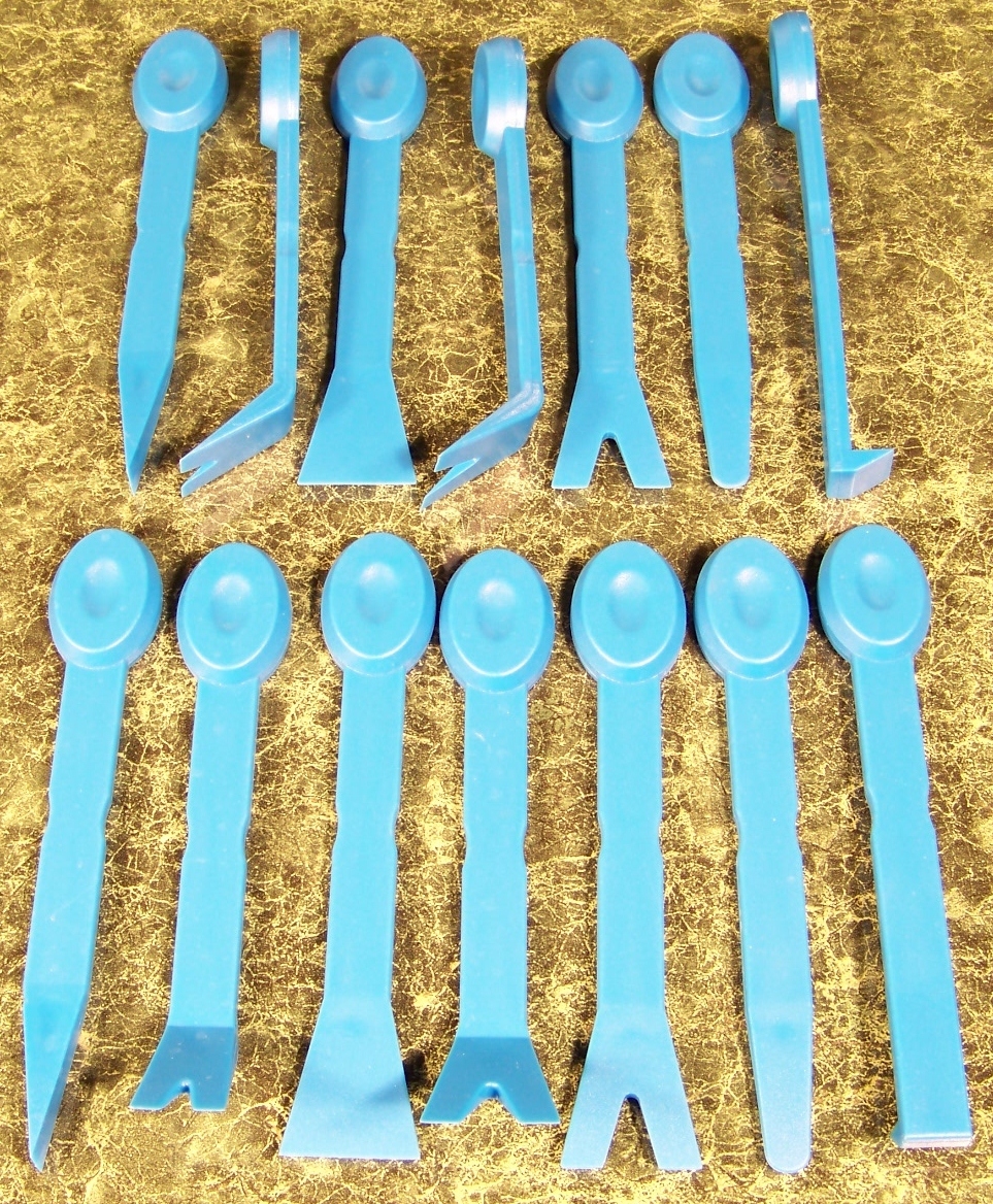 14pc 7" Non Scratch NYLON PRY BAR SET New mini small puller bars molding trim