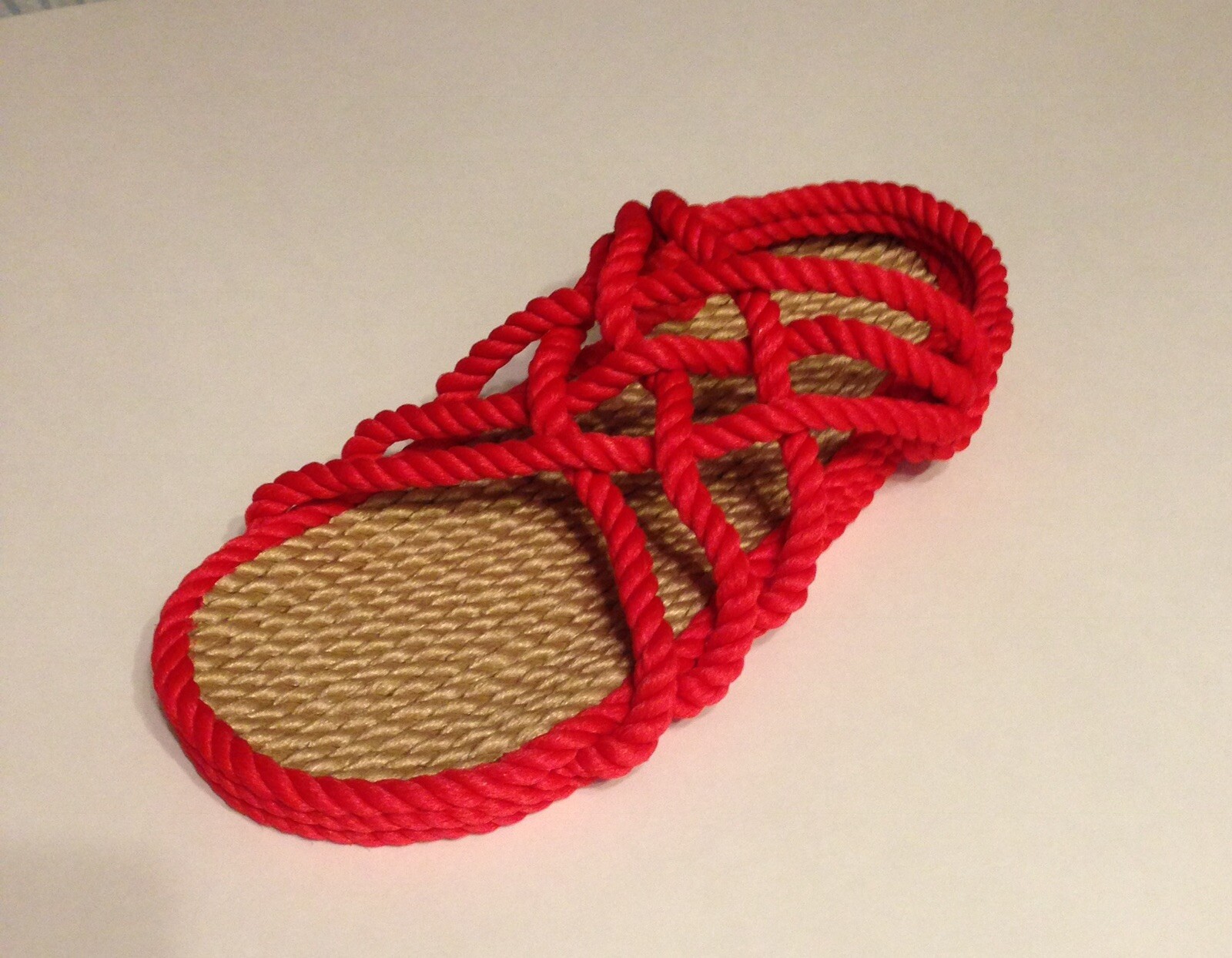 Rope Sandals Women's Size  8 Medium Width red
