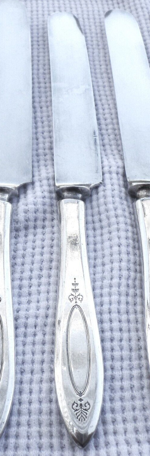 1 Community silver plate OL FRENCH SOLID HANDLE KNIFE 9" ADAM 1917 No mono READ