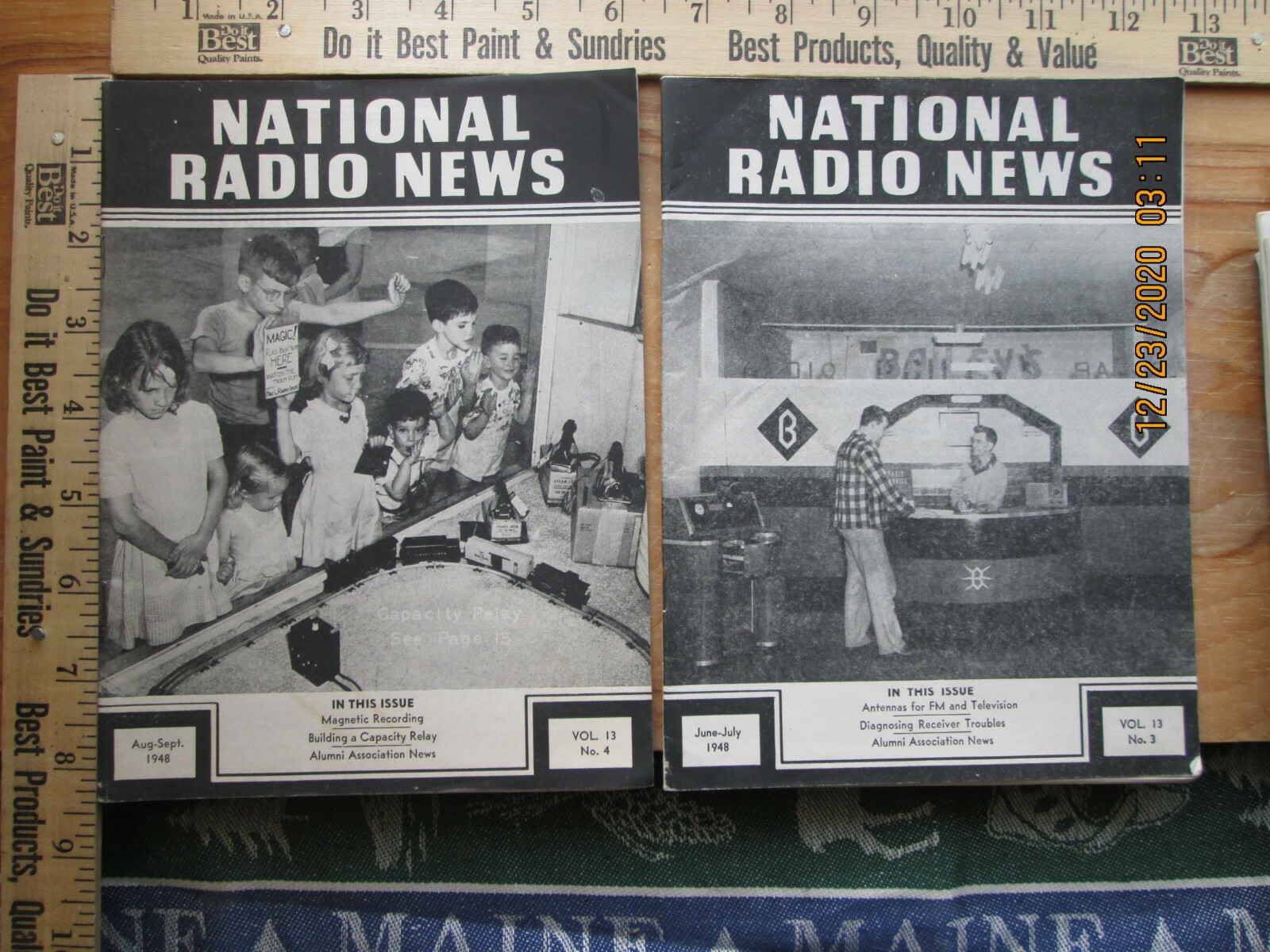 national radio news 1948 lot of 2