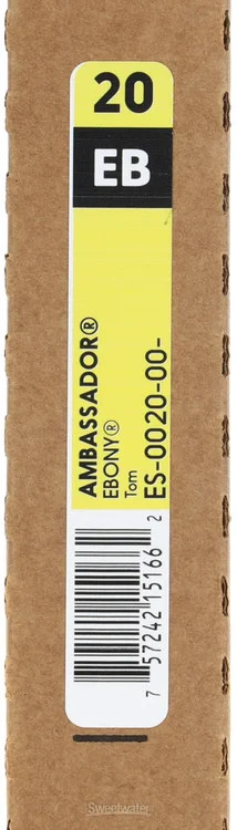 Remo Ambassador Ebony Drumhead - 20 inch
