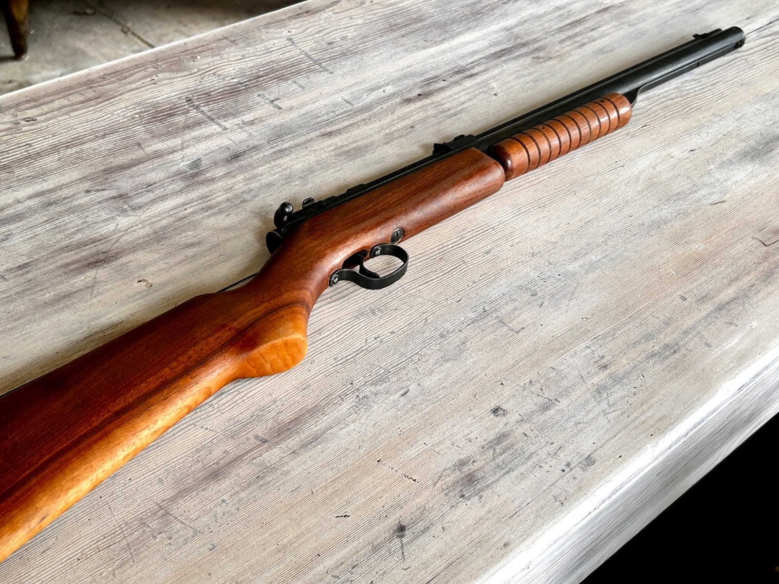 Vintage Benjamin Franklin 312 USA 1957 .22 caliber Air Rifle w/new seals
