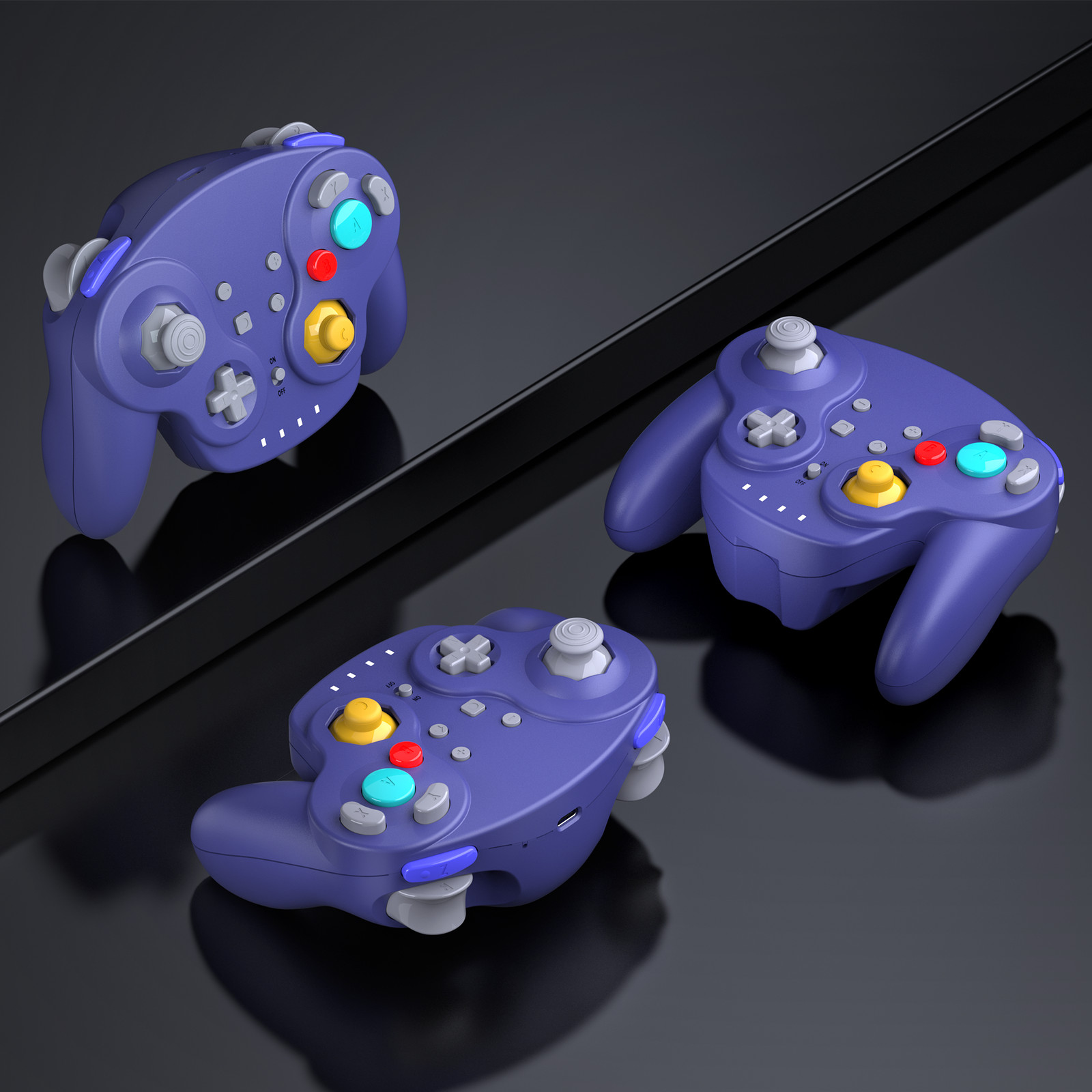 Wireless 2.4 G For Nintendo GameCube NSO Switch PC Mac Windows USB Controller