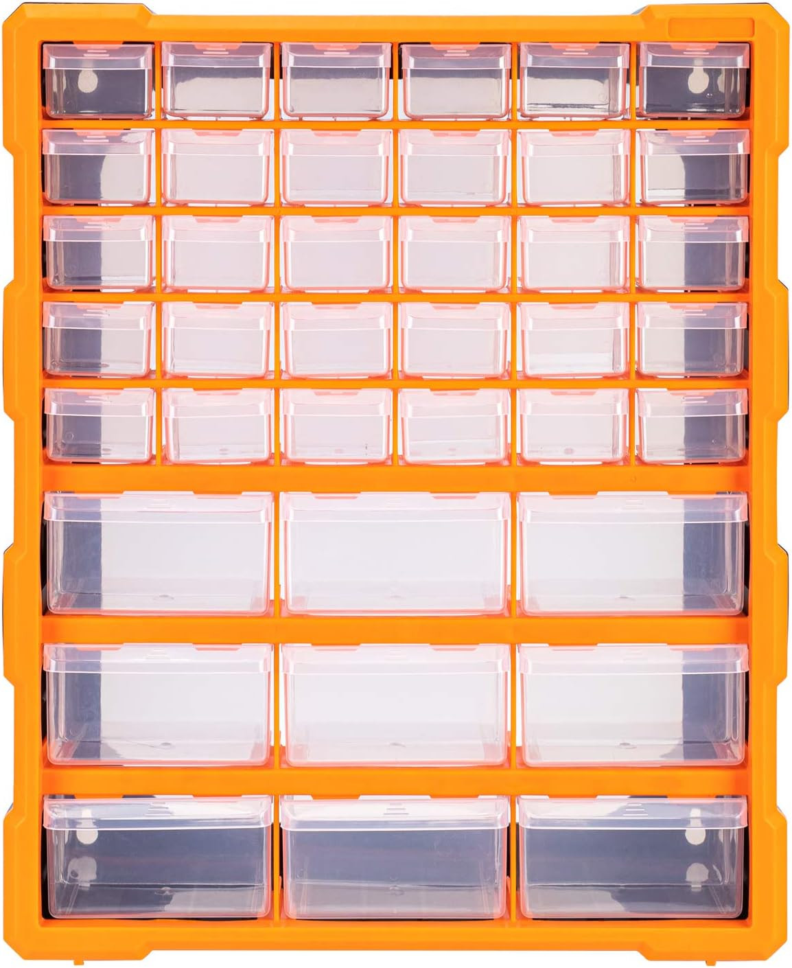 Wall Mount Hardware and Craft Storage Cabinet Organizer with 39 Drawers, Plastic