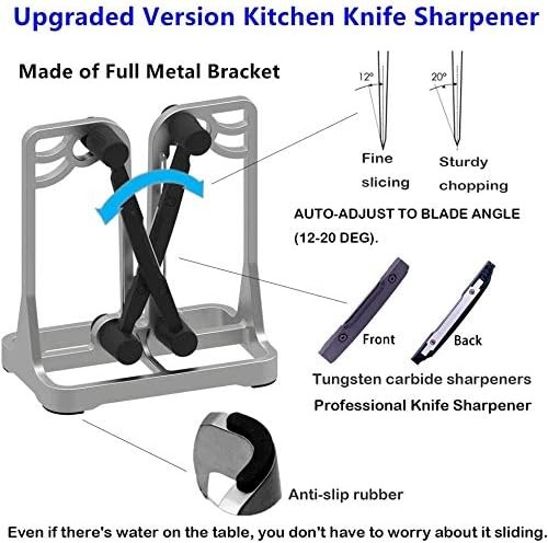 Knife Sharpener 3-Stage - Professional Kitchen Sharpening Tool
