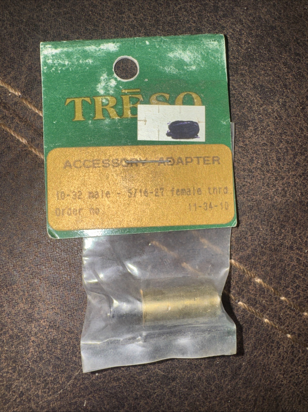New Treso  ACCESSORY ADAPTER - 10-32 Male 5/16-27 Female Thread - # 11-34-10