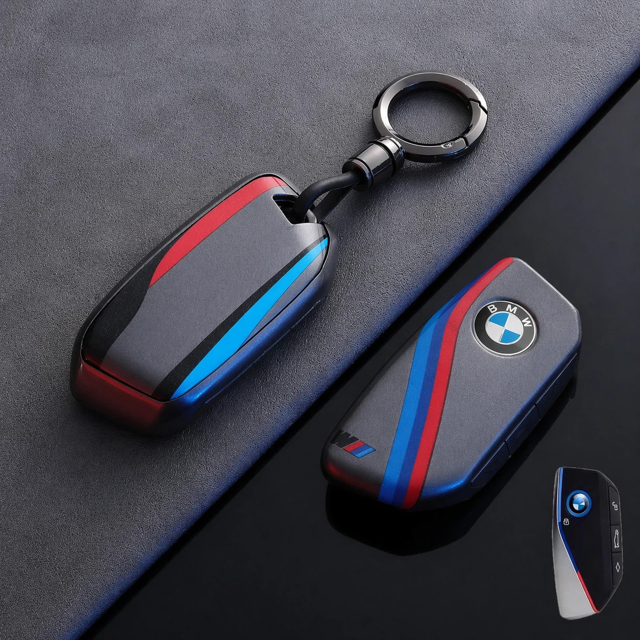 Key Fob Case Cover for BMW IX 740 1 6 7 X1 i7 XM Protection Soft Shell - NEW
