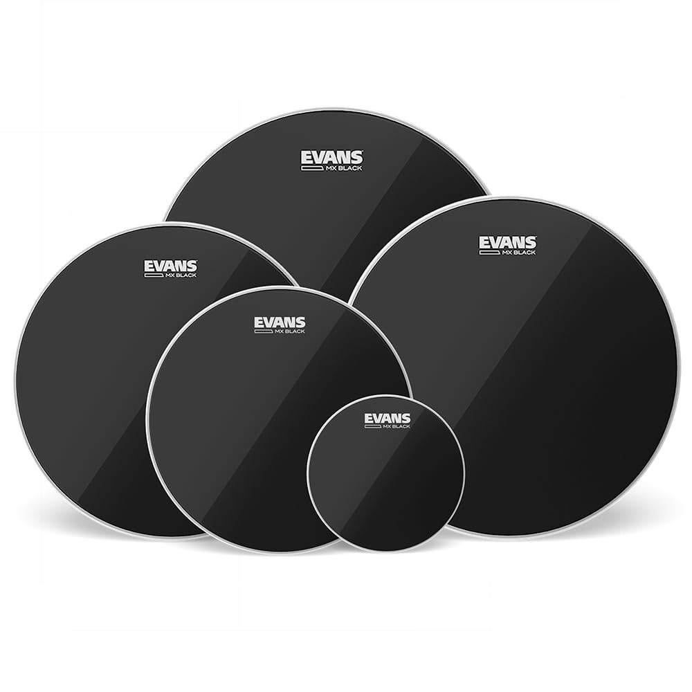 EVANS MX Black Marching Tenor Pack 6, 10, 12, 13, 14 Inch
