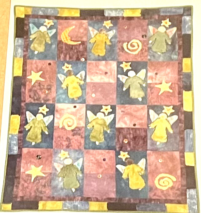 Sweet Stitch & Fray I Wanna Quilt Pattern STARRY NIGHT ANGELS 35”x45”