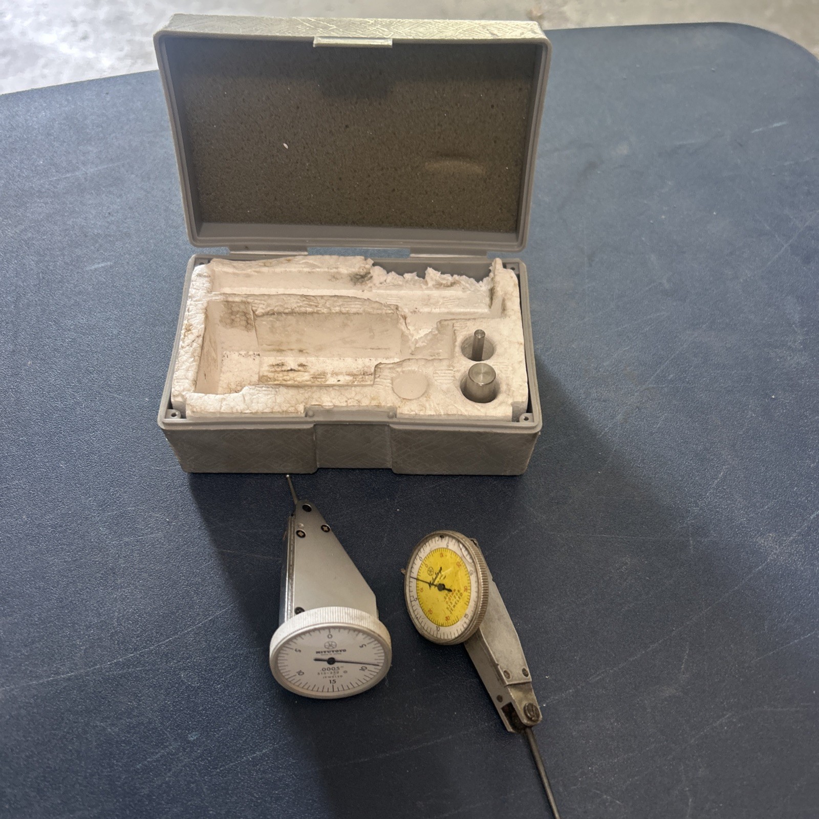 Mitutoyo 513-252 AND 513-206 Dial Test Indicator Gauge Protective Storage Case