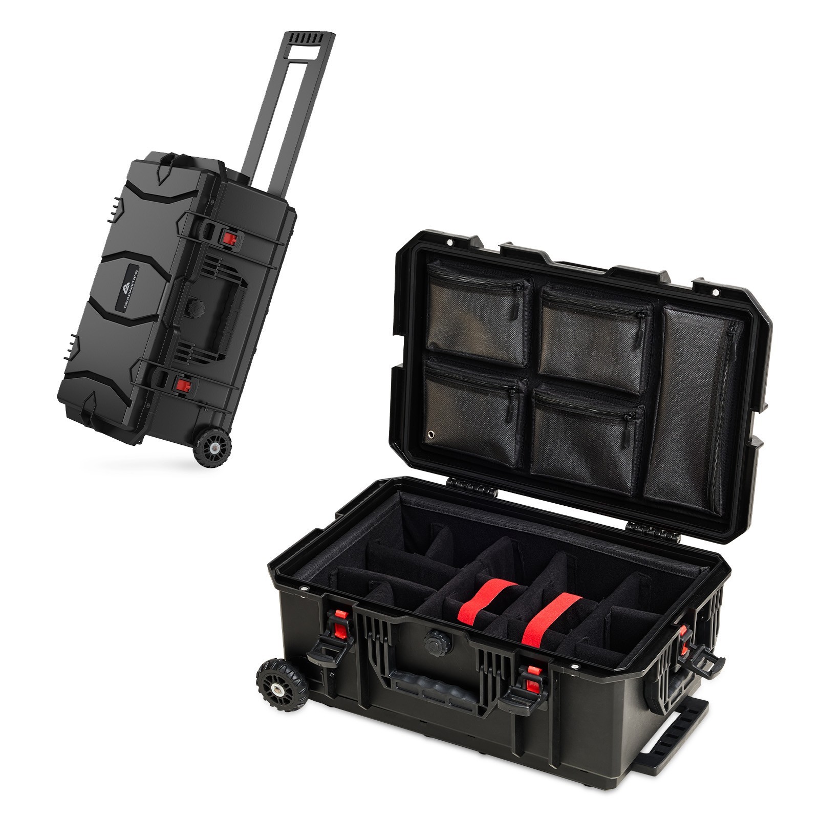 Gearantics Weatherproof Hard Case, Trolley Case with Wheels, IP67 Waterproof