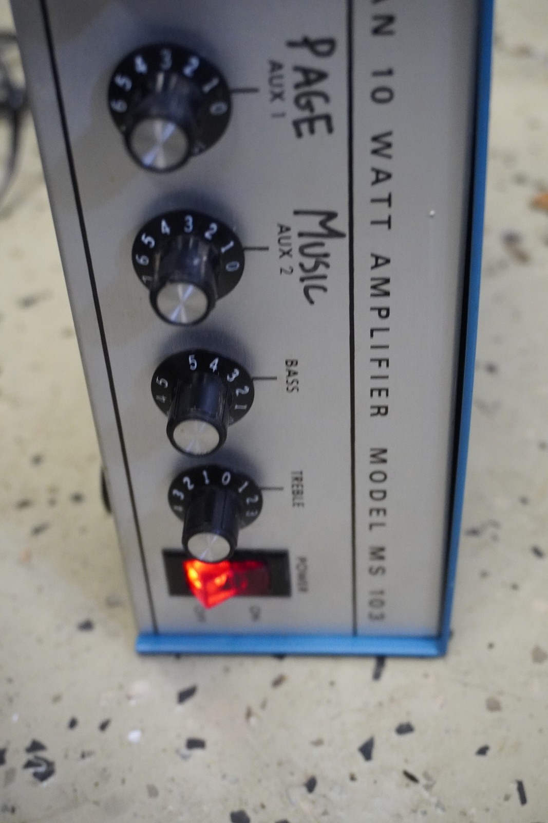 McGohan 10 Watt Amplifier Model MS-103 Working