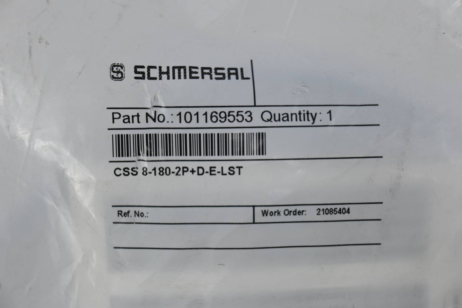 Schmersal safety sensor CSS 8-180-2P + D-E-LST (101169553)
