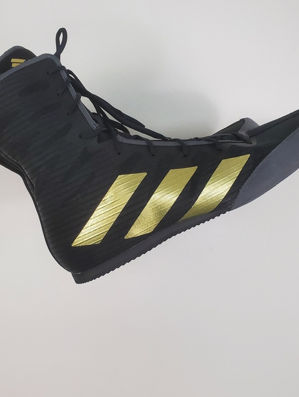 Men's Boxing Shoes Adidas Box Hog 4 Boxing Boots Black GZ6116 Size 12.5