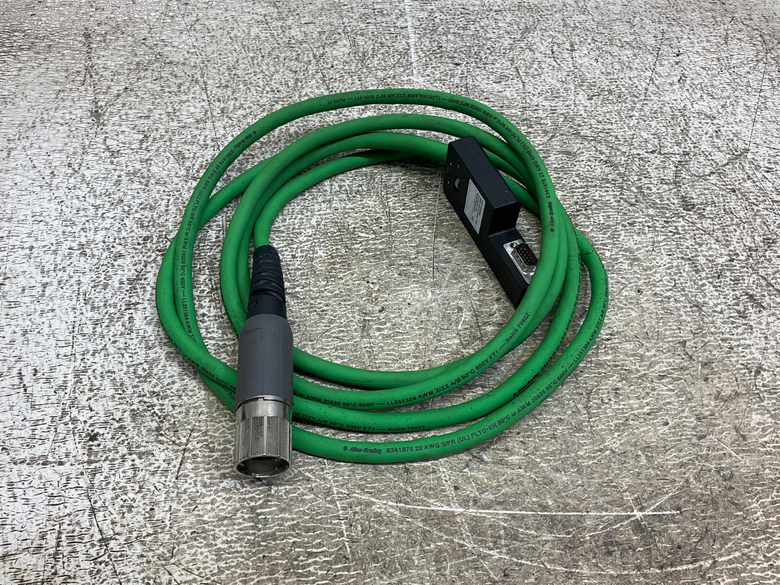 Allen Bradley 2090-CFBM7DF-CEAA03 Power Cable Ser. A 2090-K2CK-D15M (VT)