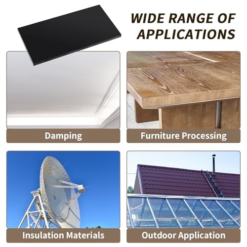 2 Pcs HDPE Plastic Sheet, HDPE Sheet 1/2" Thick, Size 6" x 12", High Density