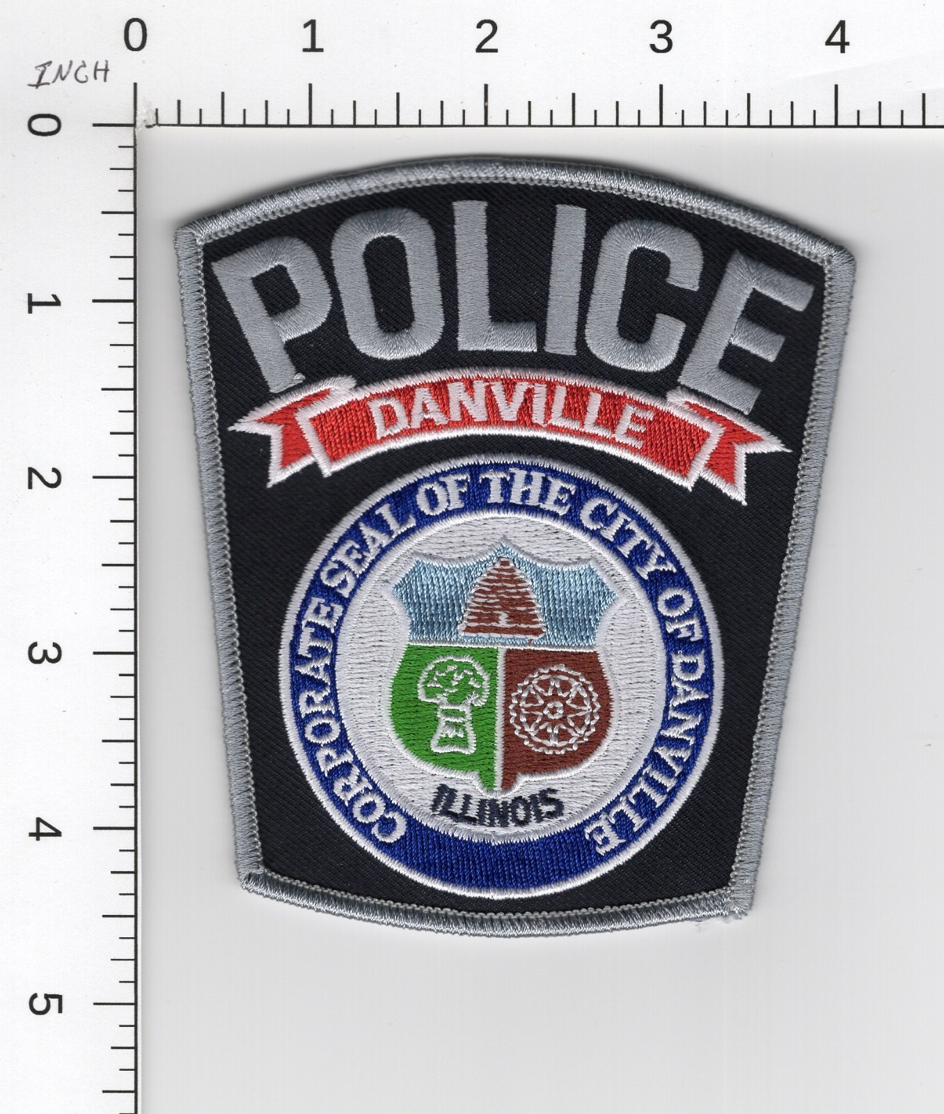 DANVILLE ^^ ILLINOIS -- VERMILION COUNTY  COLLECTIBLE POLICE EMBROIDERED PATCH