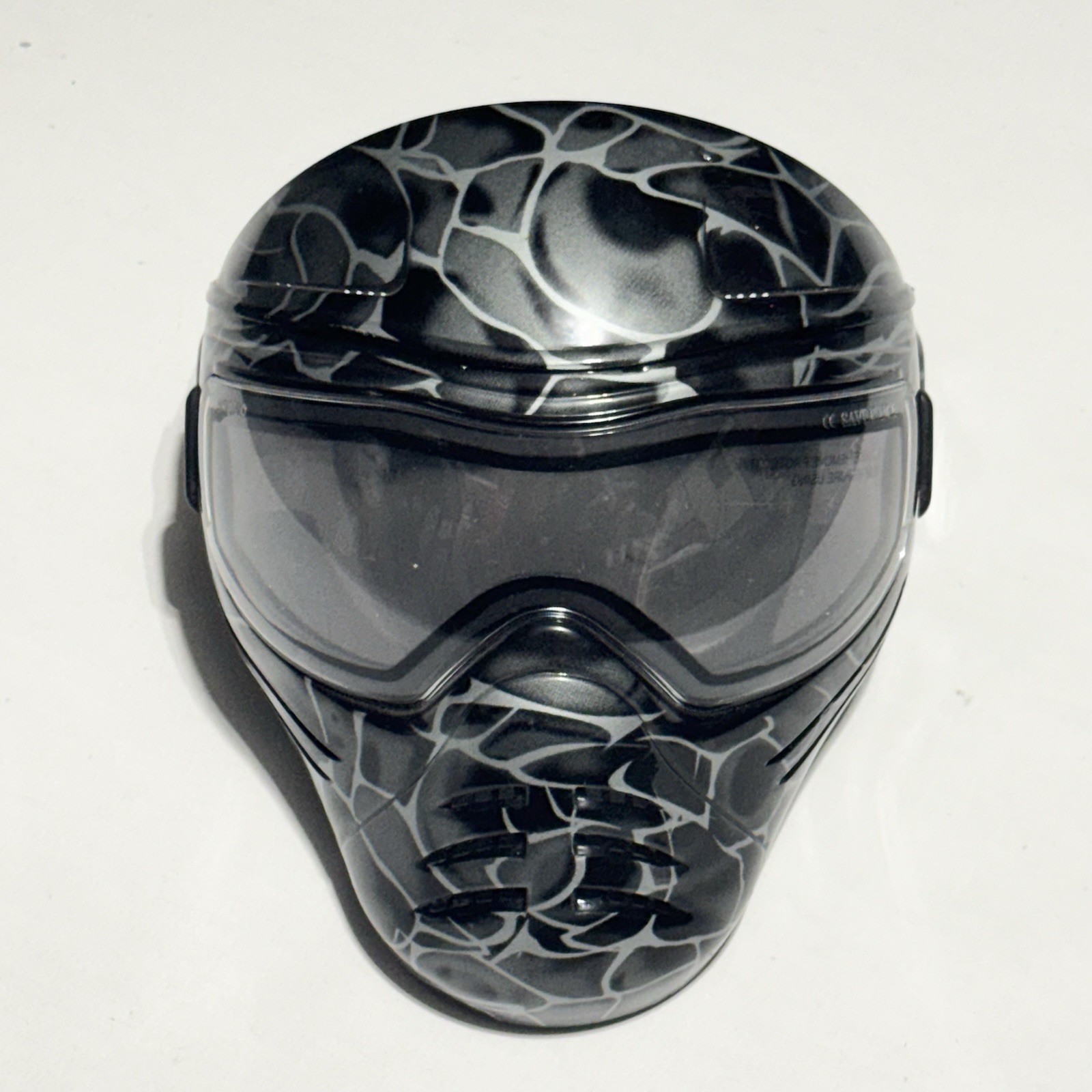 SAVE PHACE Paintball Air Soft Full Face Mask Black Intimidator Graphics