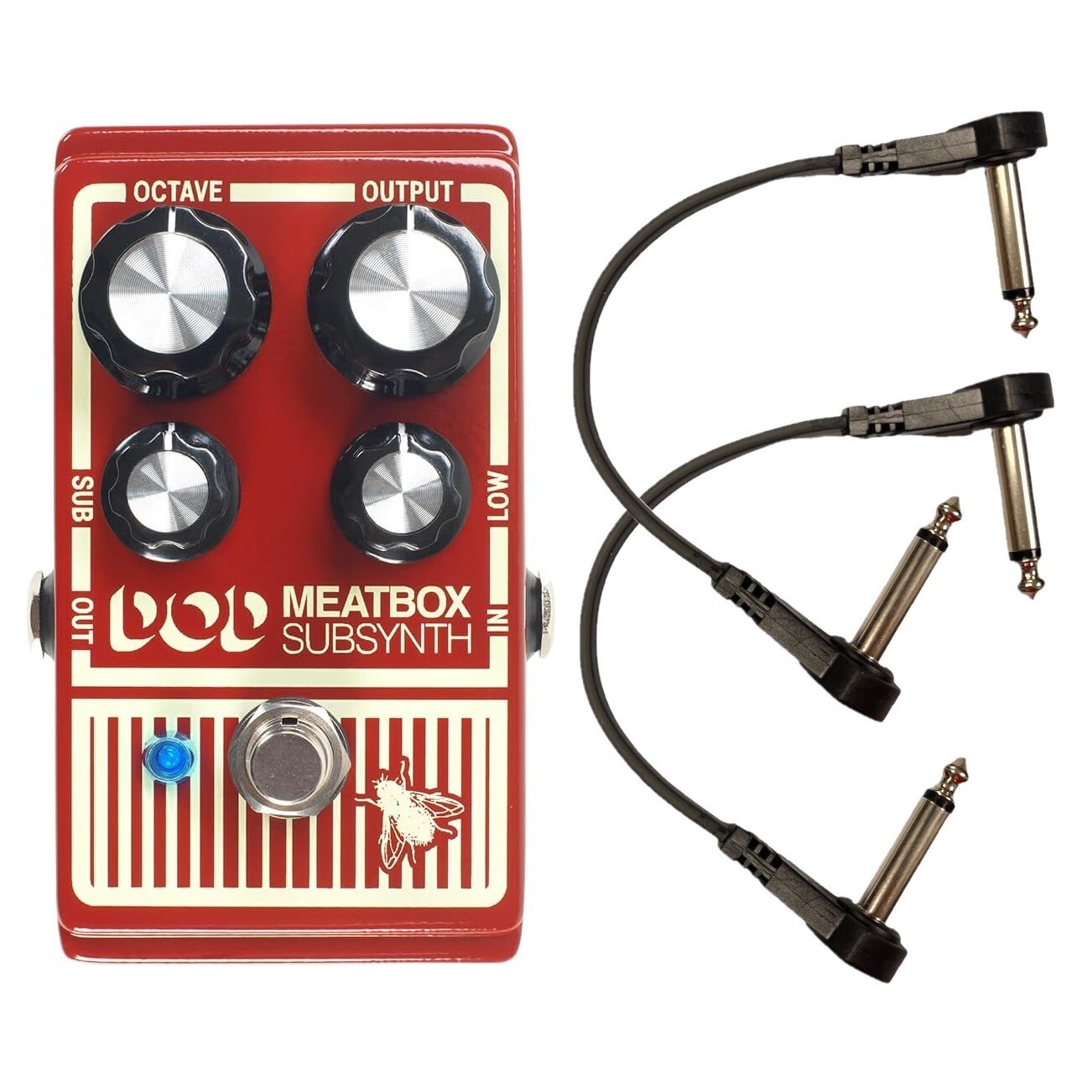 Digitech DOD Meatbox Subharmonic Synthesizer Pedal w/ Two Free Patch Cables