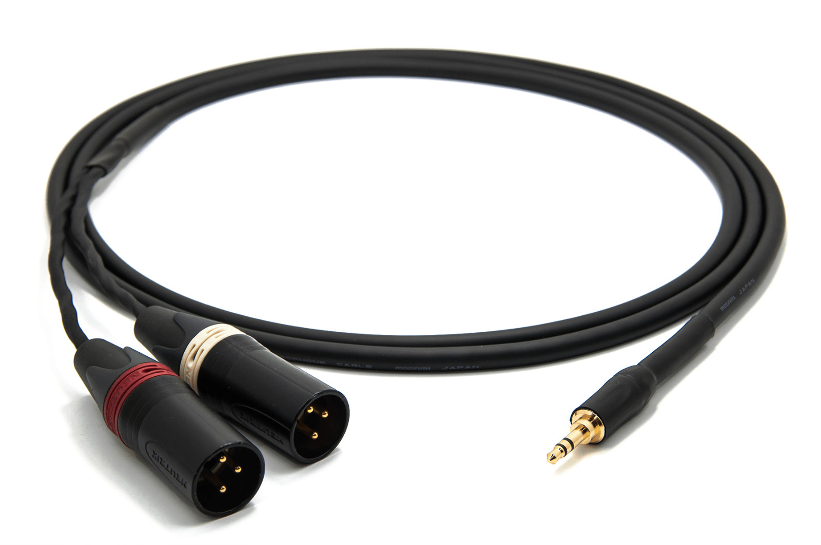 Mogami W2534 6'ft 3.5mm Stereo Male to Dual Neutrik Gold XLR Male Audio Y Cable