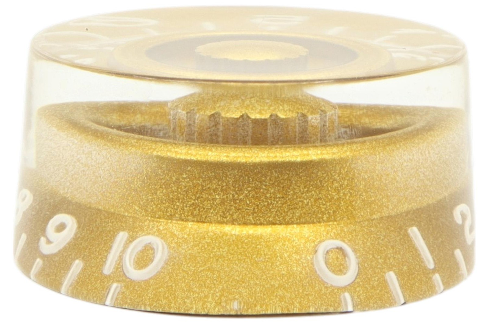 Speed Knobs Gold w/ embossed numbers, recessed bottom - Universal